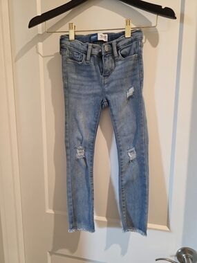 Old Navy Girls' Light Blue Distressed Skinny Jeans